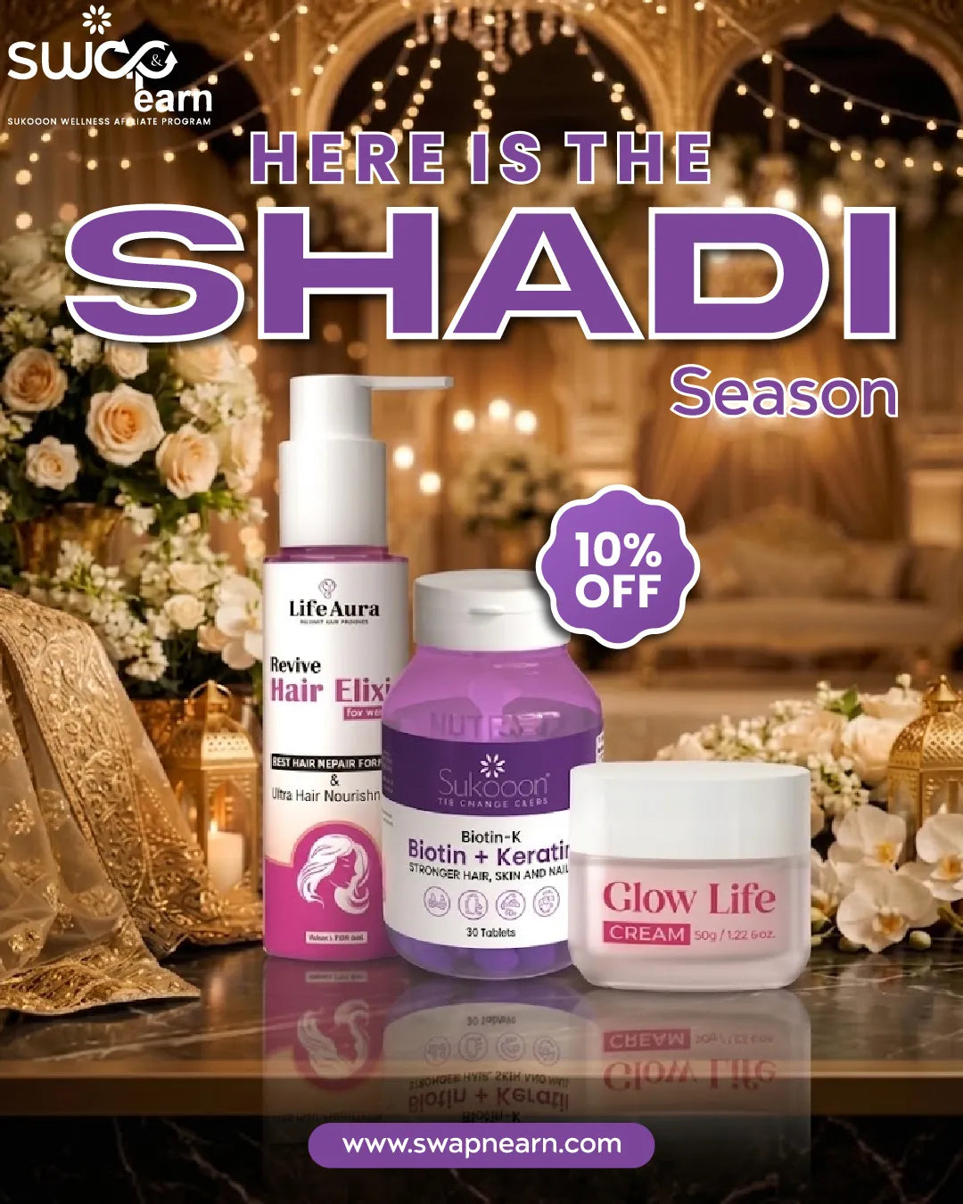 SWAP Women’s Hair, Skin & Glow Ritual Bundle