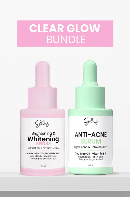 Clear Glow Bundle (  Anti-Acne + Brightening & Whitening Serum)