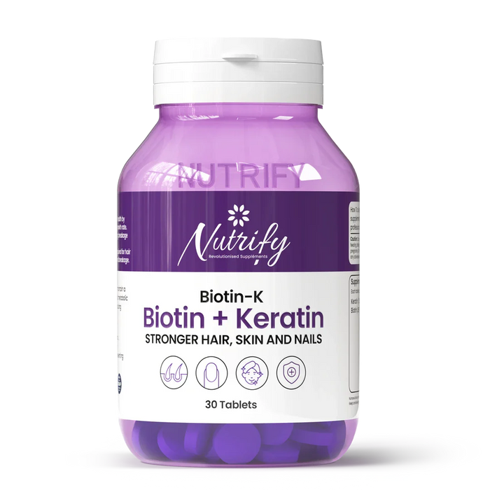 BIOTIN-K (Biotin + keratin) | Stronger Hair, Skin & Nails
