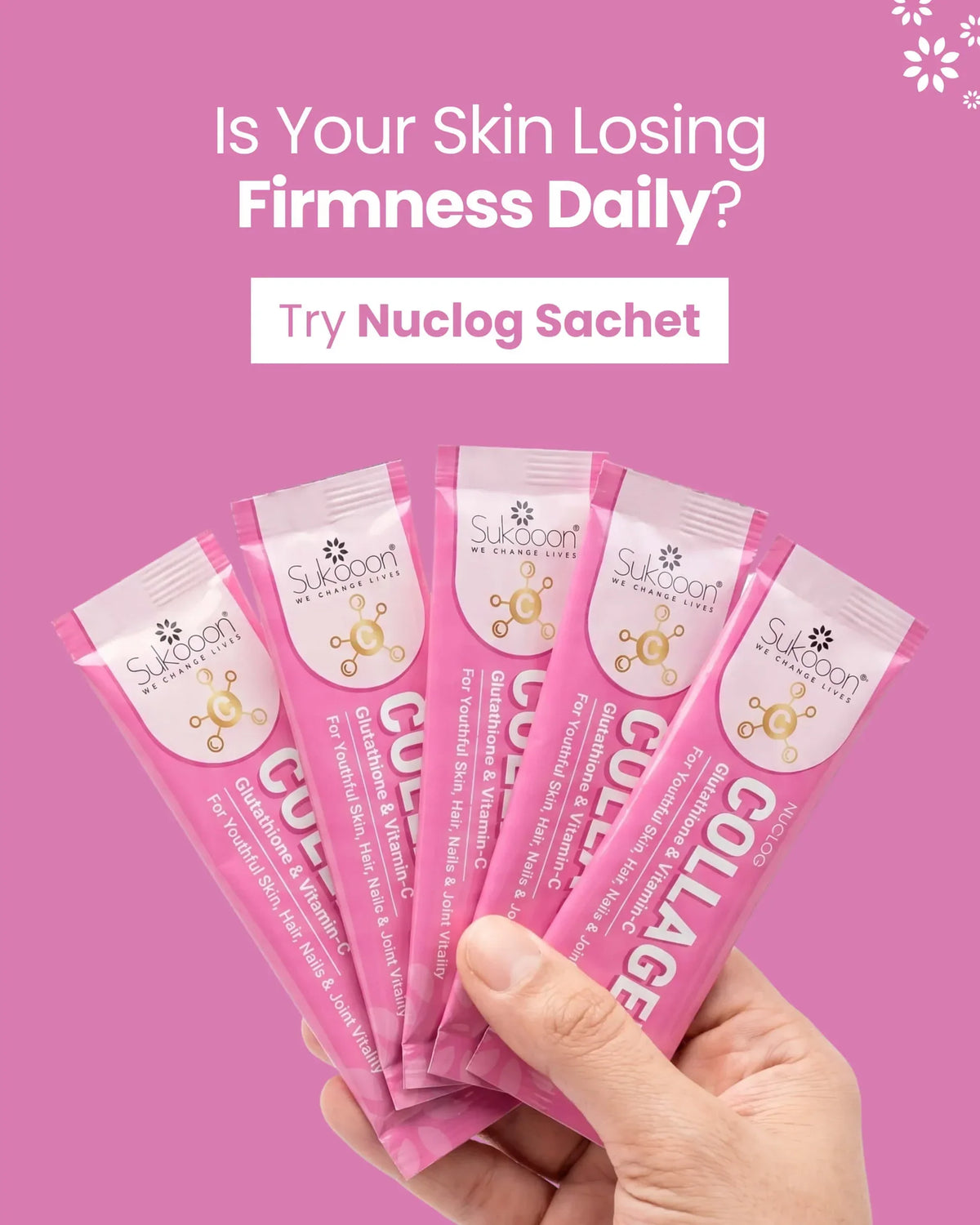 NUCLOG Sachets (8 g Each) – Type I & Type III Collagen (4 g) | Pack of 30