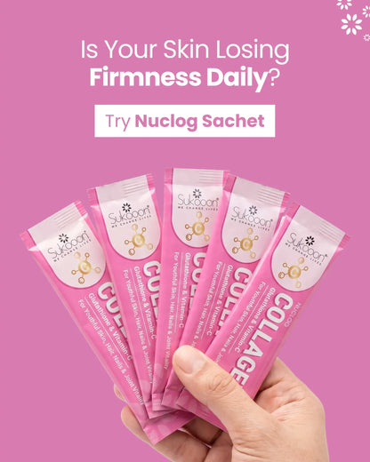 NUCLOG Sachets (8 g Each) – Type I & Type III Collagen (4 g) | Pack of 30