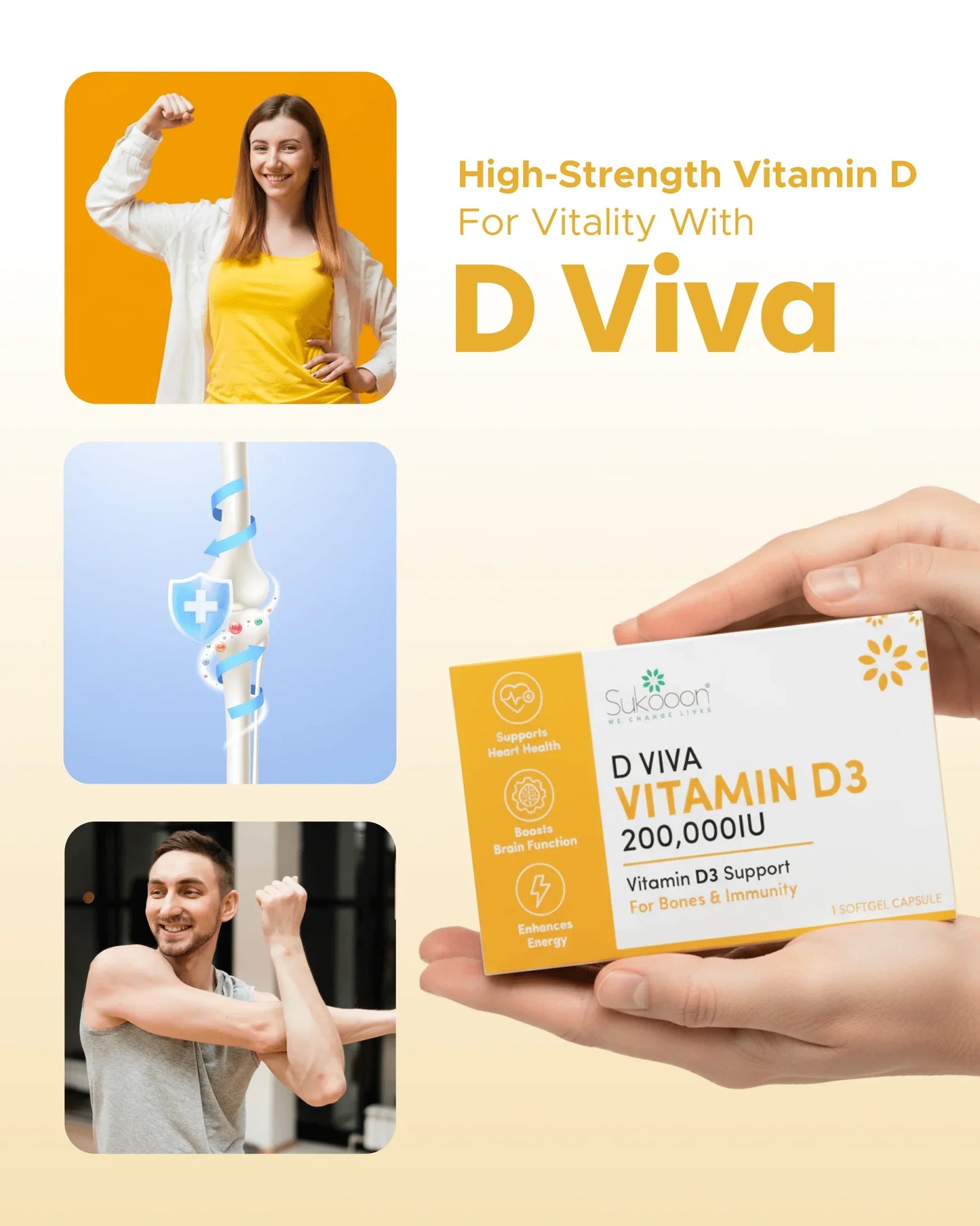D VIVA VITAMIN D3 CAP 1S