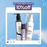 Dry Scalp Repair Bundle ( Roots Serum 120ml / BIOTIN-PRO Shots Pack 15 Vials / Roots Hair Refreshing Shampoo 200ml )