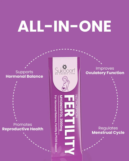 NUTRICEPTION FERTILITY (Myoinositol 2000 mg) Sachet by Sukooon 10's