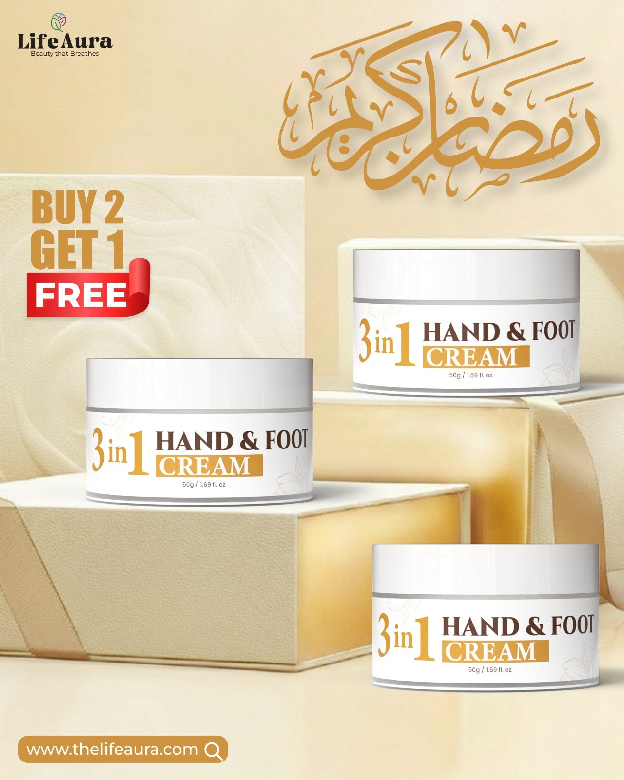 Life Aura Hand and Feet Cream