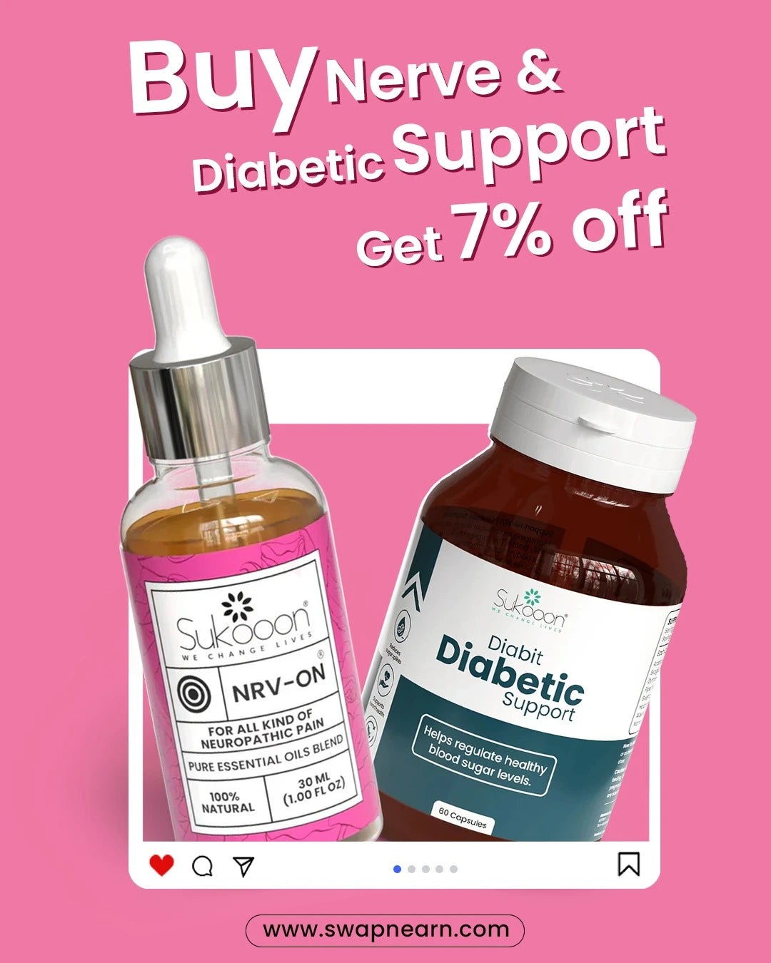 Nrv On 30ml + Diabit Capcules