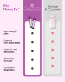 ABCV Liquid Collagen Shot 2000mg (Biotin 5000mg) Pack of 15 Vials