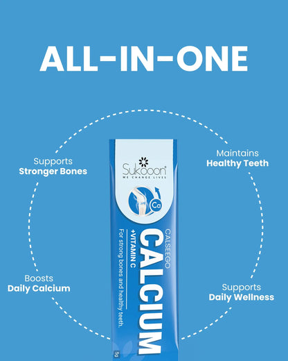 CALSEEGO (High-Strength Calcium+ Vitamin C) Sachet by Sukooon 10's
